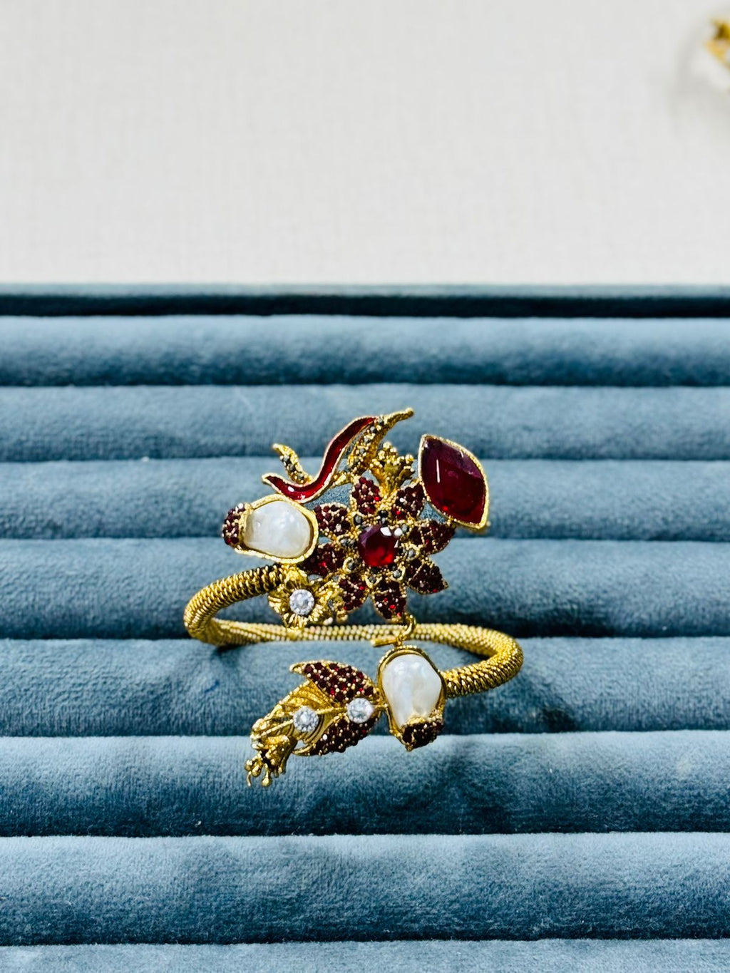 Golden Blossom Designer Hand Cuff