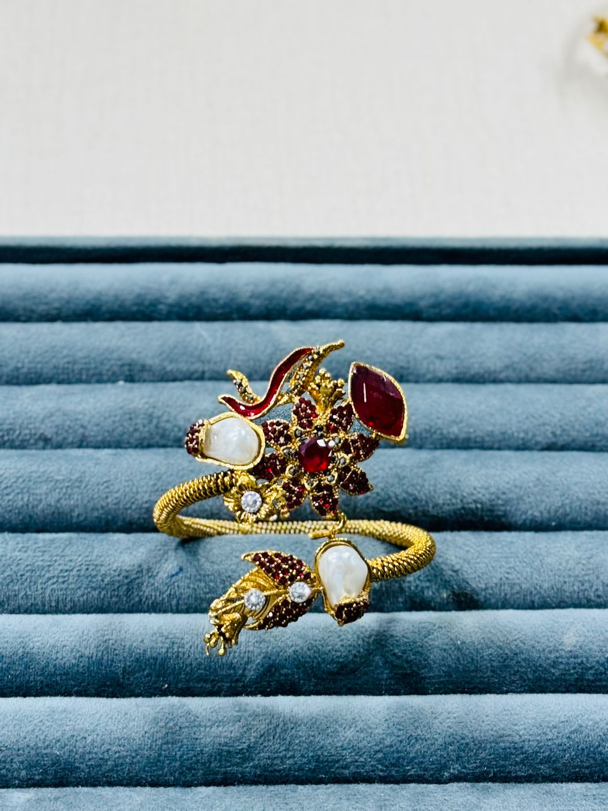 Golden Blossom Designer Hand Cuff