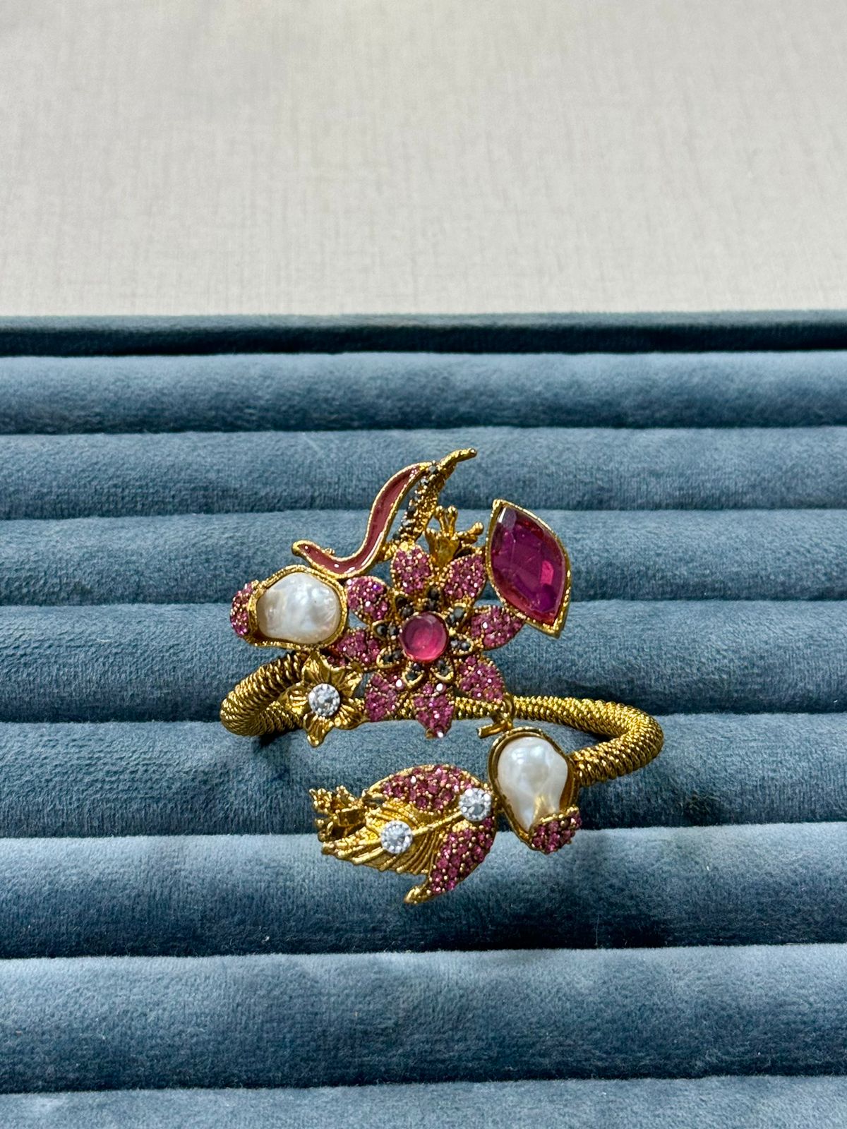 Golden Blossom Designer Hand Cuff