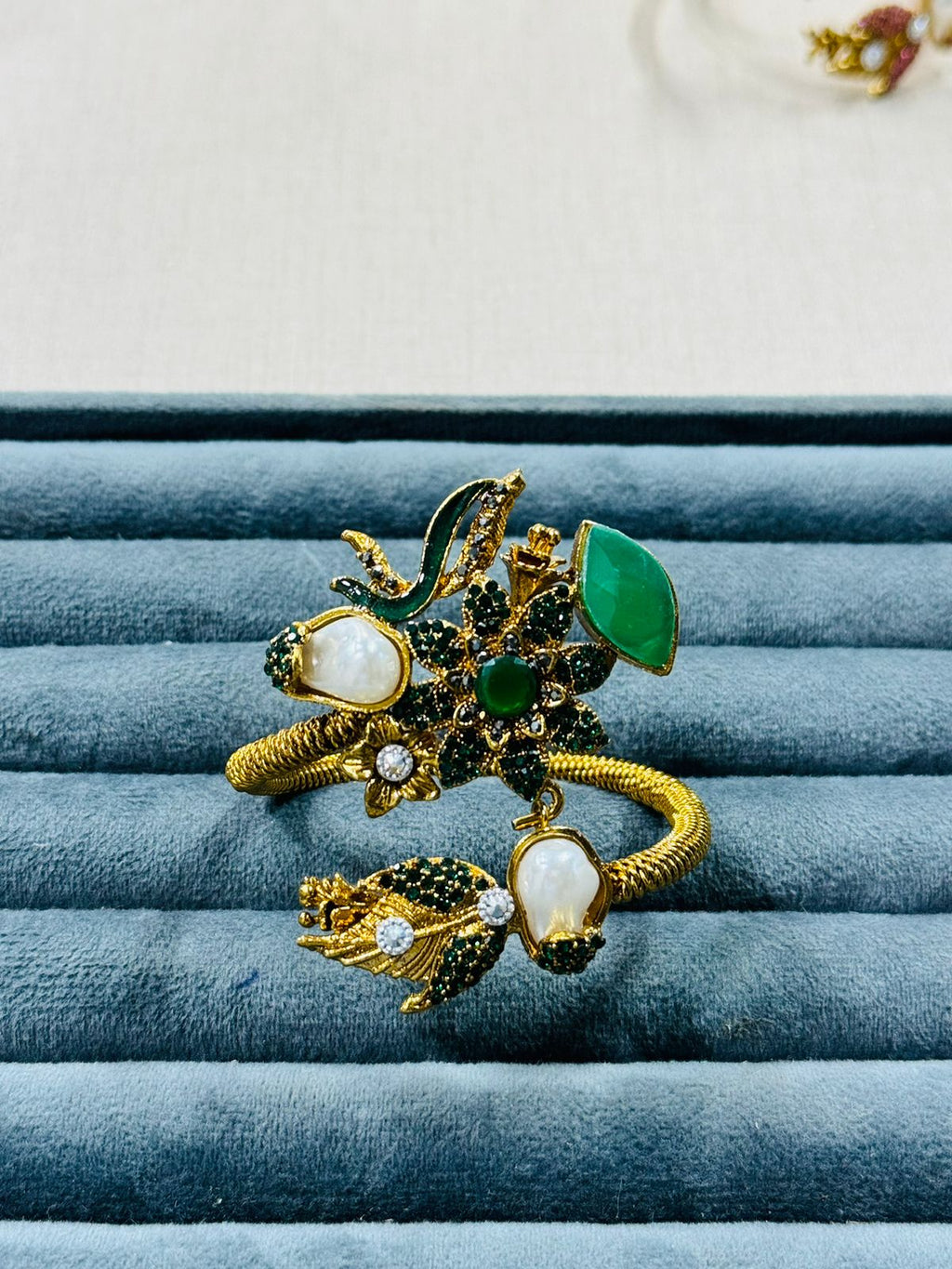 Golden Blossom Designer Hand Cuff