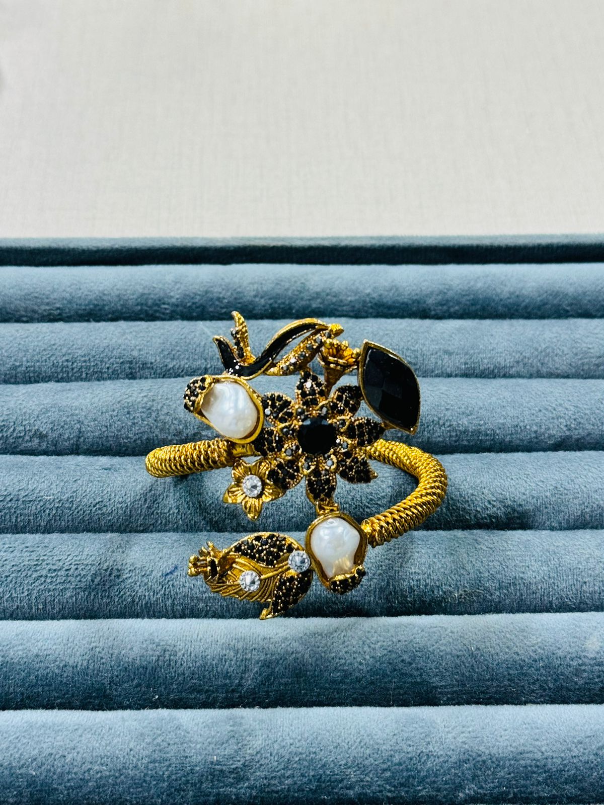 Golden Blossom Designer Hand Cuff